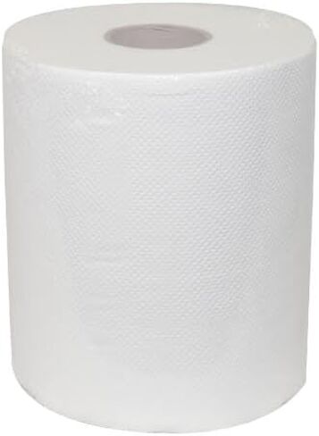 Commercial Hardwound Paper Towel Rolls, White 6 Pack, 8 Inch x 800 Feet, 1-Ply, 2 Inch Core, Fits Universal Dispenser in Saudi Arabia