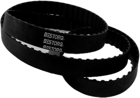 BESTORQ 490-XL-100 Trapezoidal Timing Belt, 49" Outside Circumference x 1.00" Width x 0.09" Height, 0.2" Pitch, 245 Teeth, Pack of 2 in Saudi Arabia