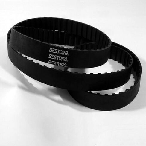 BESTORQ 490-XL-100 Trapezoidal Timing Belt, 49" Outside Circumference x 1.00" Width x 0.09" Height, 0.2" Pitch, 245 Teeth, Pack of 2 in Saudi Arabia