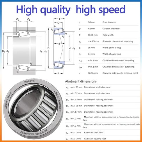 1Pcs Bearing 30206 32912X 33007 Tapering Bearing(32912X) in Saudi Arabia