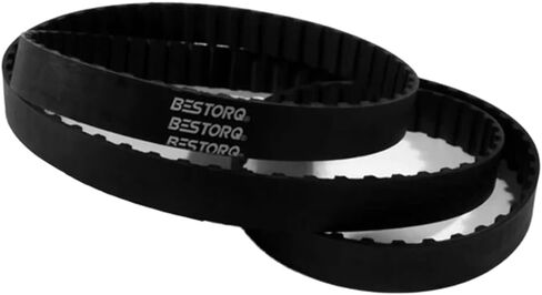 BESTORQ 490-XL-100 Trapezoidal Timing Belt, 49" Outside Circumference x 1.00" Width x 0.09" Height, 0.2" Pitch, 245 Teeth, Pack of 2 in Saudi Arabia