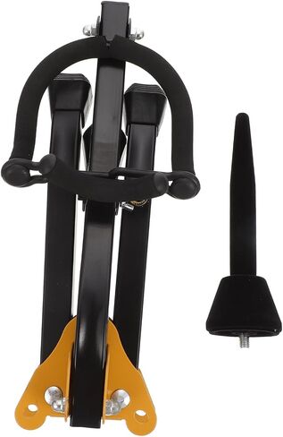 Garneck Foldable Alto Tenor Saxophone Stand Lightweight Tripod Holder for Saxophone Clarinet and Flute Durable with Slip Feet Space Saving Design Black in Saudi Arabia