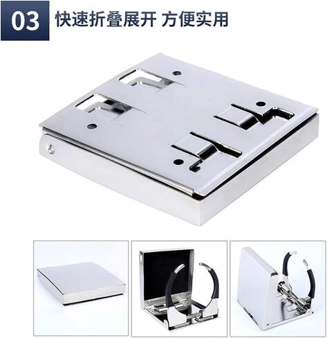 Boat Accessories Stainless Steel Folding Cup Drink Holder for Yacht Truck RV in Saudi Arabia