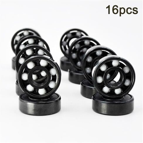 16pcs 608 RS محمل كرة سيراميك هجينة 8 * 22 * ​​7 مم التزلج على الجليد عجلة طويلة لوحات طويلة 608RS المحامل in Kuwait