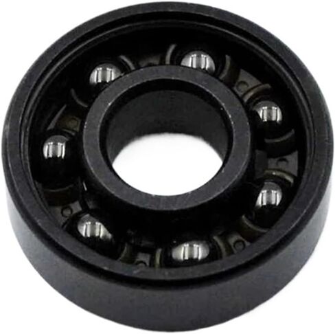 8pcs 608 2RS Hybrid Black Ceramic Ball Bearing 8 * 22 * ​​7mm ABEC-11 High Speed ​​Rolle Skatboard Wheel محامل مصغرة in Saudi Arabia