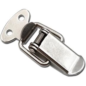 1pcs 304 تبديل الفولاذ المقاوم للصدأ Hasp Latch Buckle Lock 107 Spring Duckbill Lock Box Wooden Bas in Saudi Arabia
