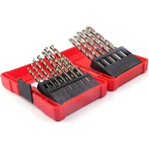 evuru 19pcs/set 1.0-10mm cobalt drill bits high speed hssco m35 spiral twist drill for stan staud steel wood in Saudi Arabia