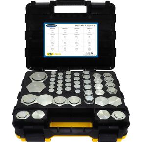 148 PCs JIC and ORFS Master Industrial Hydraulic Cap and Plug, Hose Tube and Pipe Fitting Kit Cap and Plug Kit, Precision Threading in ORFS Sizes 4 6 8 10 12 16 20 24 and 37° Dash Sizes 4 6 8 10 12 16 in Saudi Arabia