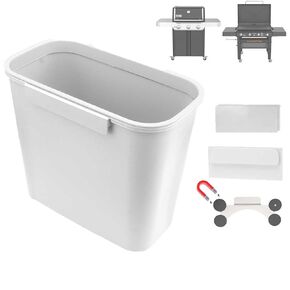 BBQ Future Magnetic Trash Can for Blackstone - 2.1 Gallon Grill Hanging Garbage Can BBQ Parts, No Drill Mount Trash Bin Container for Weber Charbroil Nexgrill Expert Grill and More Griddle in Saudi Arabia