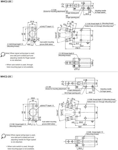 1PCS Series MHC Air Cylinder MHC2-16D GRIPPER CONPONANTS in Kuwait