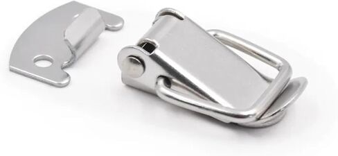 1Pcs 304 Steel Buckle Hook Wooden Box Hasps Clamp Spring Catch Clasp Loaded Draw Toggle in Saudi Arabia