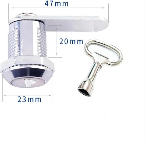 1pcs MS705 20mm زنك سبيكة قفل المثلث خزانة مربع توزيع المعدات الصناعية القمامة يمكن لسان كاميرا قفل أقفال درج درج الأثاث in Saudi Arabia