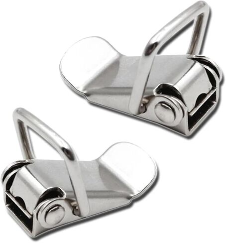 1Pcs 201 Stainless Steel Spring Buckle Hasp Latch 007 Tool Box Lock Iron Wooden Box Catch Duckbill Buckle Industrial Box Bag Sofa Buckle in Saudi Arabia