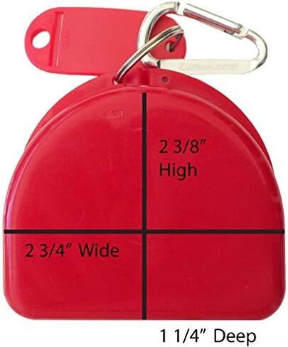 Axolotl Retainer and Mouthguard Case with Carabiner, Durable Mouthguard Case for Sports, Teeth Retainer Holder for Travel and Protection, Ideal for Secure Storage - Pink in Kuwait