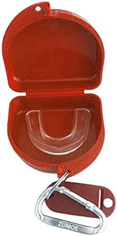 Axolotl Retainer and Mouthguard Case with Carabiner, Durable Mouthguard Case for Sports, Teeth Retainer Holder for Travel and Protection, Ideal for Secure Storage - Pink in Kuwait