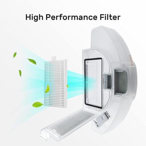 HEPA Filters Replacement Parts, Compatible for Verefa V60 Pro, Robot Vacuum Cleaner Accessories, 2-Pack in Saudi Arabia
