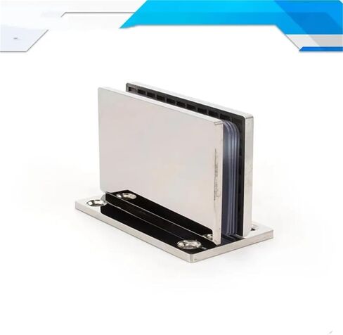 304 Stainless Steel 0 Degree T-Shaped Fixed Frameless Glass Clip (YHZ01) 1Pcs in Saudi Arabia