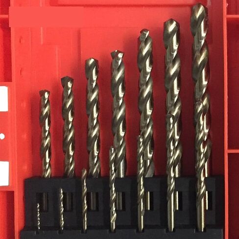 EVURU 19PCS/Set 1.0-10mm Cobalt Drill Bits High Speed Steel HSSCO M35 Spiral Twist Drill Bit for Stainless Steel Metal Wood in Saudi Arabia