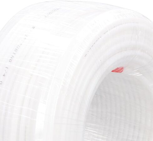 PE Tube 1 4in 100m طول أنابيب ماء مرنة أنابيب ماء سهلة القطع التبعي من الدرجة البيضاء الشفافة لأنظمة التناضح العكسي ومرشحات المياه ، وحوادث السمك ، وآلة القهوة in Kuwait