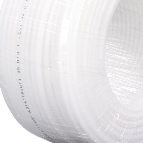 PE Tube 1 4in 100m طول أنابيب ماء مرنة أنابيب ماء سهلة القطع التبعي من الدرجة البيضاء الشفافة لأنظمة التناضح العكسي ومرشحات المياه ، وحوادث السمك ، وآلة القهوة in Kuwait