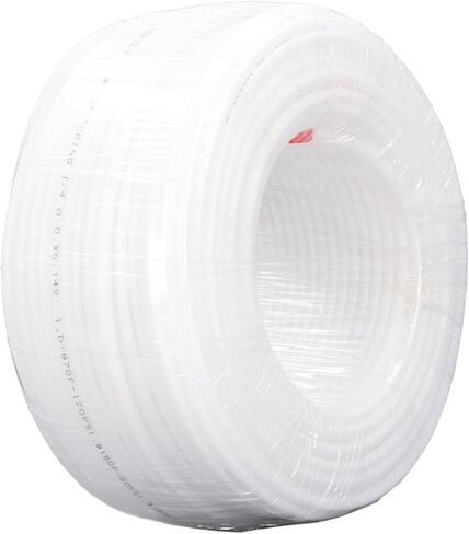PE Tube 1 4in 100m طول أنابيب ماء مرنة أنابيب ماء سهلة القطع التبعي من الدرجة البيضاء الشفافة لأنظمة التناضح العكسي ومرشحات المياه ، وحوادث السمك ، وآلة القهوة in Kuwait
