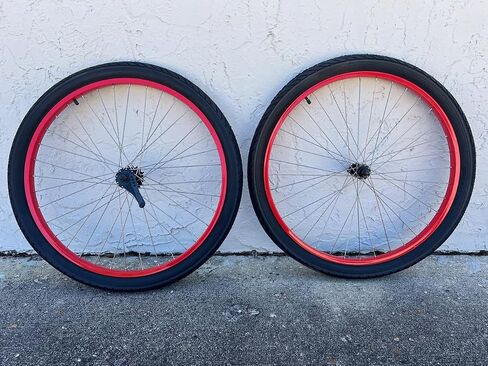26 Inch Beach Cruiser Coaster Brake Wheel Set Wheels in Colors in Saudi Arabia