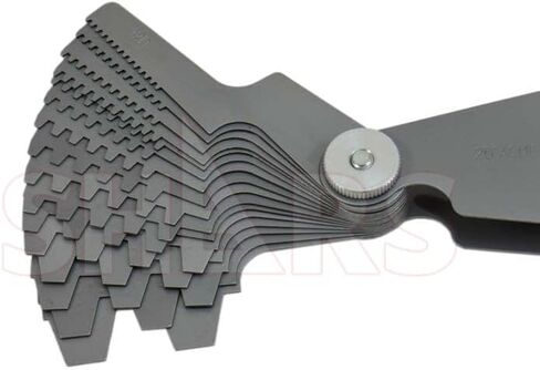 Shars Screw Pitch Gage, 29 Degree Angle ACME29 1N-12N 16 Blades 303-4325 !\ in Saudi Arabia