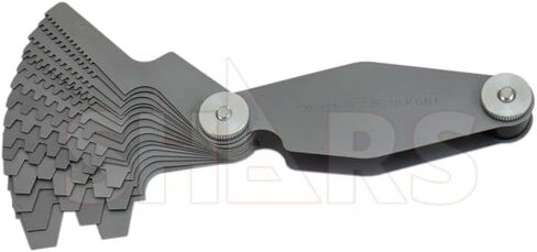 Shars Screw Pitch Gage, 29 Degree Angle ACME29 1N-12N 16 Blades 303-4325 !\ in Saudi Arabia