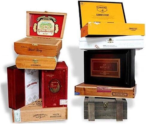 Wooden Empty Cigar Boxes Pack of 10 Empty in Saudi Arabia