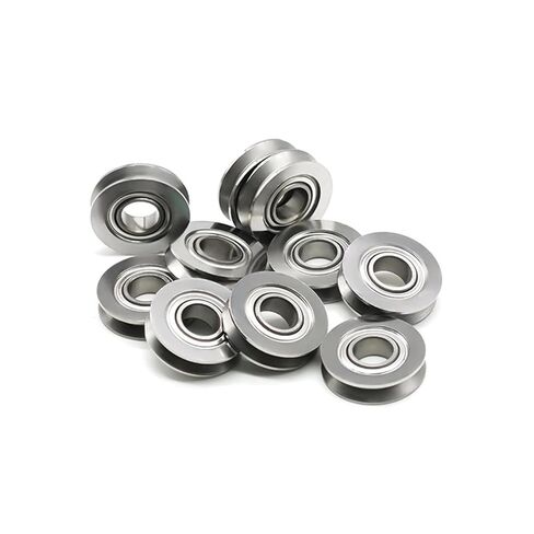 4pcs Sv6-16zz 6x16x4 mm مقاوم للصدأ من الفولاذ المقاوم للصدأ الدليل بكرة السكك الحديدية على شكل الخامس SV6-16 SV6-16Z in Kuwait