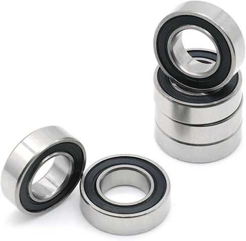 10pcs S689RS 9x17x5 مم تحمل ABEC-7 S689 RS 2RS Ball Bearings Black Sealed in Kuwait