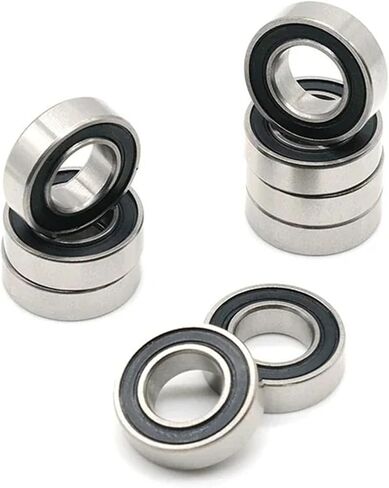 10pcs S689RS 9x17x5 مم تحمل ABEC-7 S689 RS 2RS Ball Bearings Black Sealed in Kuwait