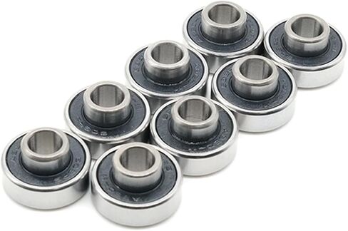 8PCS 608RS 8x22x7mm Skateboard Bearing ABEC-9 Integrated Spacer Longboard Bearing 608 Dance Board Double Rocker Board Bearings in Saudi Arabia