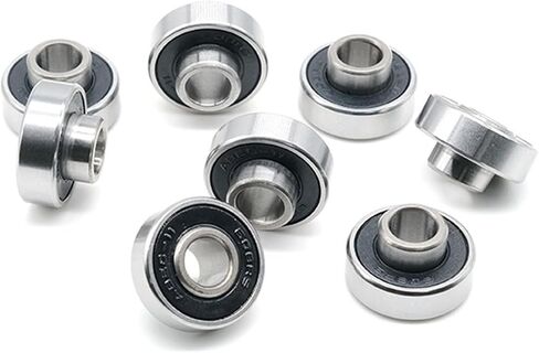 8PCS 608RS 8x22x7mm Skateboard Bearing ABEC-9 Integrated Spacer Longboard Bearing 608 Dance Board Double Rocker Board Bearings in Saudi Arabia