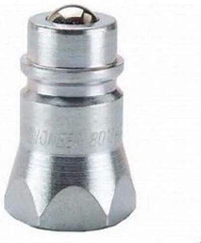 5 of Pioneer Hydraulic Male Tip 1/2"" Body x 1/2"" Female NPT x Ball Type Nipple Farmer Bob's Parts 8010-4, Silver in Saudi Arabia
