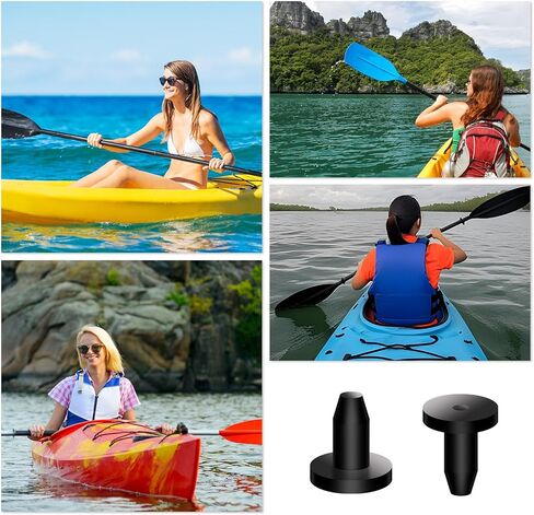 12pcs Kayak Drain Plug Kit for Sun Dolphin Kayaks, Waterproof Rubber Scupper Plugs Replacement for Sit on Top Most Fishing Boats Canoes Dinghy Parts Accessories Sundolphin in Kuwait