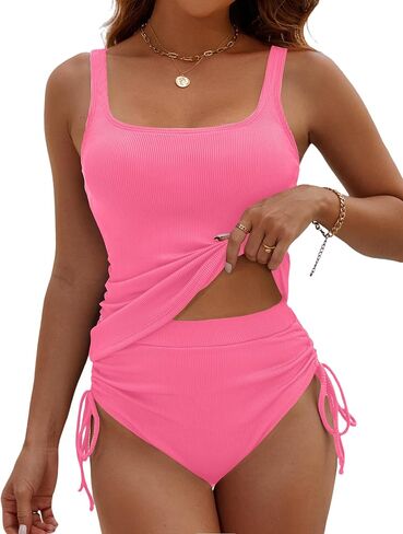 BMJL Womens من قطعتين من Tankini مضلع البطن التحكم في السباحة المسببة in Saudi Arabia