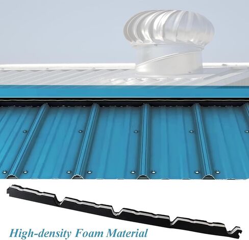 9" Foam Closure Strips with Self-Adhesive for Metal Corrugated Roofing Panels, Classic R Panels Roof Outside Weather Strips (10Pcs) in Kuwait