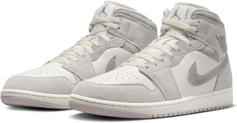 حذاء رجالي Jordan Nike Air 1 Mid Hulk 554724-300, أبيض/أرجواني فاتح-أسود, 47.5 EU in Saudi Arabia