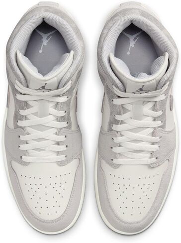 حذاء رجالي Jordan Nike Air 1 Mid Hulk 554724-300, أبيض/أرجواني فاتح-أسود, 47.5 EU in Saudi Arabia