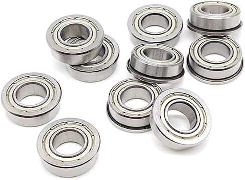 5Pcs F63800ZZ 10 * 19 * 7mm Flange deep Groove Ball Bearing F63800 F63800Z 10x19x7mm Flanged Bearing in Saudi Arabia