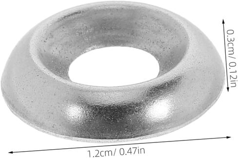 PRETYZOOM 200pcs Stainless Steel Countersunk Washers Cup Washers for Industrial Applications Gaskets for Construction Plumbing Automotive Use in Saudi Arabia
