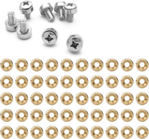 Countersunk المسمار غسالة CNC النحاس نقي مسطح الحشية M5 50 PCS الإمدادات الصناعية الشكل المثالي للآلات (M3) in Saudi Arabia