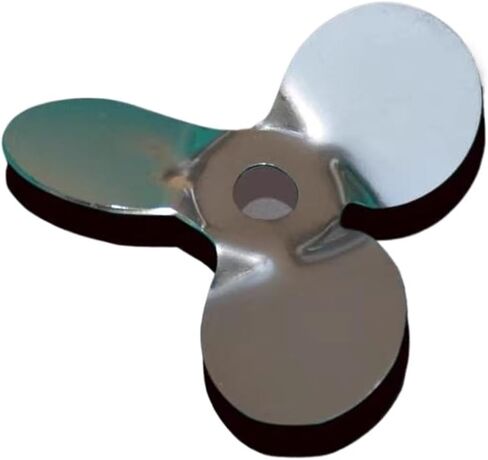 1set DIA 40mm to 120mm lab stainless steel stirring blade paddle, three-blade paddle with stirrer rod (50mm blade with rod) in Saudi Arabia