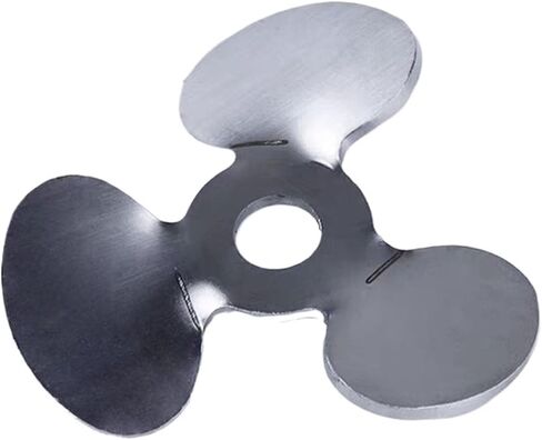 1set DIA 40mm to 120mm lab stainless steel stirring blade paddle, three-blade paddle with stirrer rod (50mm blade with rod) in Saudi Arabia