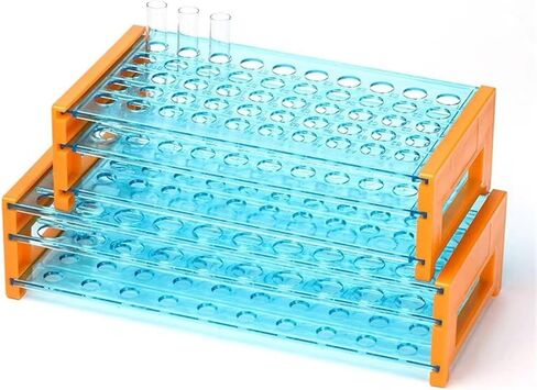 1PCS البلاستيك مثبتة 50 ثقوبًا 13 مم 16 مم 18 مم رف أنبوب الطرد المركزي من 3 طبقات اختبار أنبوب تجميع الأوعية الدموية (16 مم 50 ثبات 2 مساءً) in Saudi Arabia