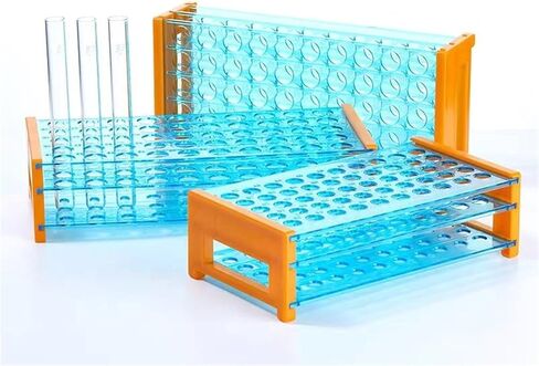 1PCS البلاستيك مثبتة 50 ثقوبًا 13 مم 16 مم 18 مم رف أنبوب الطرد المركزي من 3 طبقات اختبار أنبوب تجميع الأوعية الدموية (16 مم 50 ثبات 2 مساءً) in Saudi Arabia