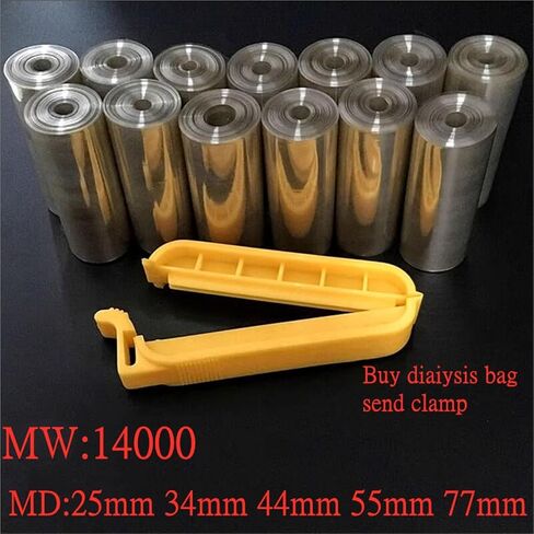 1 or 5m Laboratory MW14000 Regenerated Cellulose Dialysis Bag Hose MD25/34/44/55/77mm RC Dialysis Tube(MD77 1m) in Saudi Arabia