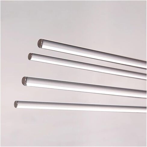 10pcs/5pcs Glass Stirrer Bar Transparent Lab Stirer Stick Muddler Glass Stirrer for Scientific Experiment(8x300mm 5pcs) in Saudi Arabia