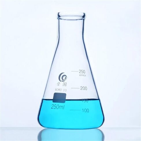 2pcs/pack Thickened Glass Erlenmeyer Lab Borosilicate Erlenmeyer Laboratory Equipment(100mL) in Saudi Arabia